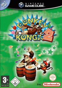 Donkey Konga Pak PAL Gamecube PAL box art
